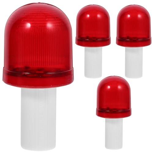 Anneome Lot De 4 Feux Clignotants De Signalisation Pour Cône De Signalisation Feu De Stationnement Balise Clignotante De Sécurité Résistante Aux Intempéries Pour Route Et Parking D’Urgence
