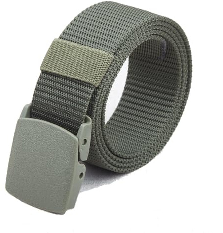 Pawleso Arbeitsgürtel Herren Keine Metallschnalle, Herren Gürtel mit Kunststoffschnalle, 130 cm Taktischer Gürtel, Verstellbarer Nylon Stoffgürtel, 3,8 cm Unisex Belt