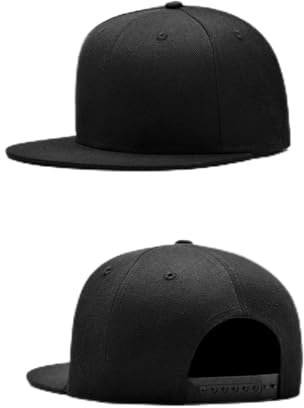 Vater Sohn Mütze,2 Stück Schwarz Verstellbare Snapback Cap,Für Vater und Sohn Wenn Sie Spazieren Gehen Gemeinsam Fahrrad Fahren Ans Meer Gehen Und Reisen