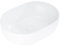 Eridanus Vitreous China Washbasin, Rectangular White Gloss Ceramic Basin for Bathroom Countertops, Perfect for Cloakroom Vanity Sinks, 480 x 340 x 145mm