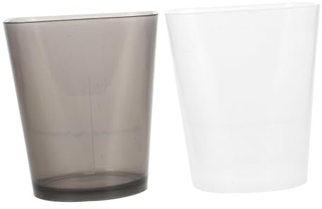 Alipis 2 Pz Brocca Di Misurazione Contenitori Cosmetici Rosa Misurazione Del Liquido Misurino Liquido Ciotola Di Miscelazione Del Della Tinta Tazze Chiare Coppette Trasparenti