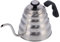Kaffeekanne, 1200 ml, Edelstahlkanne mit Thermometer, Schwanenhals, Handkaffeekanne, Kaffeeutensilien