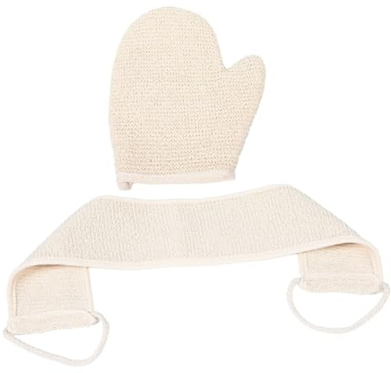 EXQUIMEUBLE Duschhandschuhe Peeling Damen Herren Tiefenpeelinghandschuh Aus Natürlichem Sisal Beidseitig Mit Weicher Und Rauer Seite Rücken-peeling-handtücher Für Effektive Körperpeeling