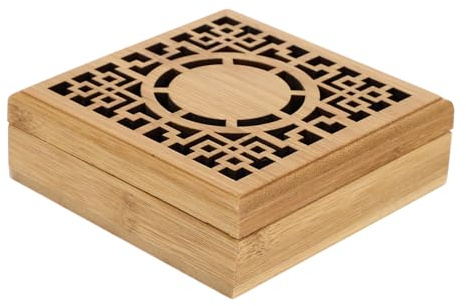 VICASKY High-end Wooden Incense Box Beautiful Incense Holder for Tea Culture Lovers Unique Craftsmanship
