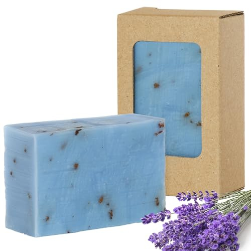 FRIENDS OF® Duschseife Lavendel | Vegane Körperseife | reinigt und pflegt die Haut | Handgeschöpfte Gesichts-, Hand- und Duschseife mit Duft | 100g Naturseife