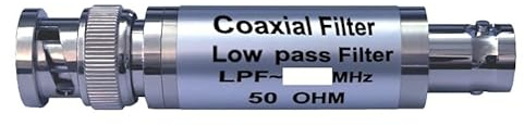 JMT LC Coaxial Filter Frequency 1MHz Passive Low-Pass High-Pass Filter with SMA BNC Connectors (LPF BNC Male+Female)