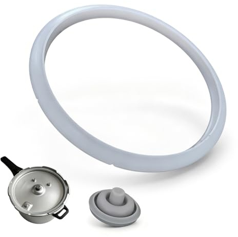 Cloxtralon Juego de juntas para WMF Perfect piezas de repuesto – Anillos de goma para olla a presión WMF 22 cm, compatible con Silit Sicomatic, apto para ollas a presión de 3 l/4,5 l/6,5 l/8,5 l