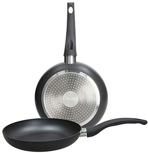 Set 2 padelle 24+28 cm Copper & Charcoal Grigio