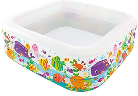 Marimex Aquarium Pataugeoire pour Enfants, Piscine rectangulaire sans Accessoires, Gonflable, 1,59 x 1,59 m