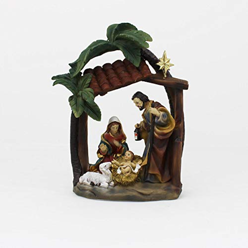 Heilige Familie mit Palmen 16cm,Deko Krippen, Weihnachten,Krippe, Weihnachtskrippe Kaufen, Weihnachtskrippe, Krippen Kaufen, Weihnachten, Krippenfiguren