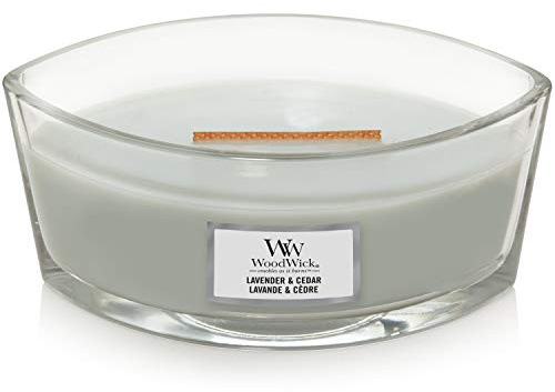 Woodwick Ellipse Lavender and Cedar Candle 453 Gr