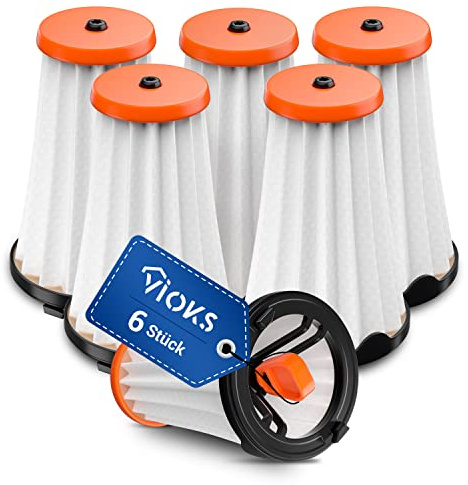 VIOKS 6x Filter Staubsauger Ersatz für AEG 900167153/7 AEF144 | Austauschfilter Ersatzfilter, für AEG CX7 CX7-1 Rapido und Ergorapido
