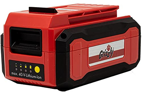 Grizzly Tools 40 Volt (2,5Ah) Lithium-Ionen Akku, passen Ersatz Akku Rasentrimmer 4032 Lion Set Ersatzteile