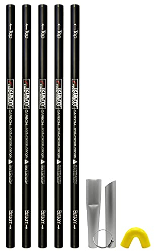 20ft 6m Gutter Vacuum Pole Kit | Long Reach Drain Cleaning System Set | Lightweight 100% Carbon Fibre 315g Per Pole