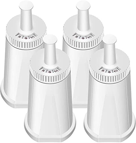 4 Pack Replacement Water Filter Compatible with Breville Claro Swiss Oracle Barista Espresso Coffee Machine - Part #BES008WHT0NUC1