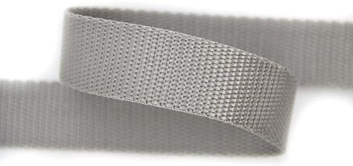 30mm | 5m Gurtband | Farbauswahl I 100% Polypropylen (hellgrau, 20mm)