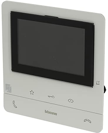 poste intérieur couleur - classe 100 - avec boucle inductive - blanc - bticino bt344662