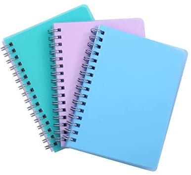 Irmanas Spiral Notebook, 3 Pack Small Notebooks 4.3''x 5.7'',Mini Ruled Lined Journal, 480 Pages, College School Supplies Pocket Notebook for Work, Aesthetic Gift Office Supplies for Teen Girls,Boys