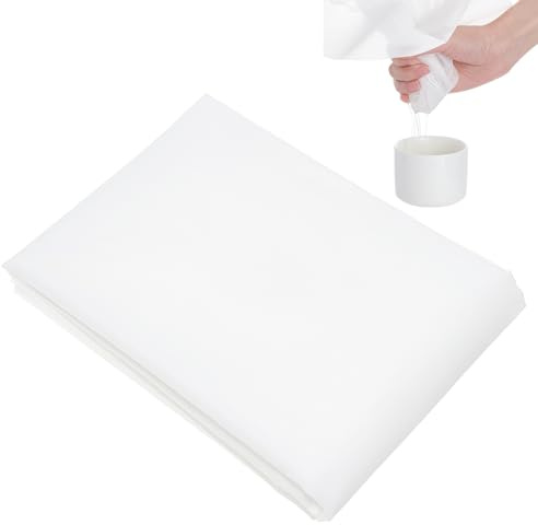 BENECREAT 40x400 cm Feines Filternetz-Nylongewebe, 250 Mikron Weißer Maschenfilter Gewebtes Netz Farbe Nylonfilter Maschenfiltertuch Für Farbe, Zuhause Gebraut, 0.1 mm Dick