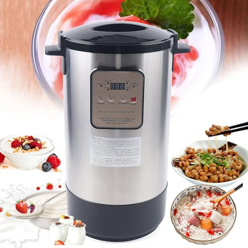 MáQuina De Fermentación Comercial De 12 L/18 L, MáQuina AutomáTica Para Hacer Yogur, MáQuina Para Hacer Vino Dulce, Fermentador Multifunción, Control De Tiempo Y Temperatura,12L