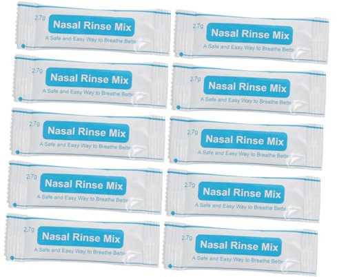 FRCOLOR Nasal Salt Packets Nasal Cleaning Salt 2.7g X40 Sachets Saline Instant Dissolve Iodine-Free Fine Ground for Nose Cavity Protection and Allergy Relief 2-Box Set