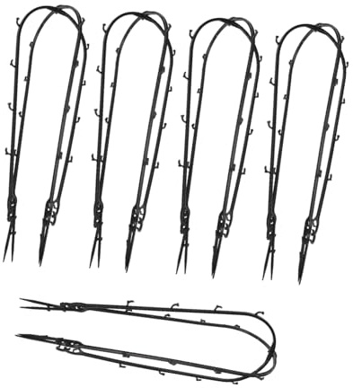 TOYANDONA 10piezas Soportes para Plantas Arco para Trepadoras Plástico Duradero Jardinería