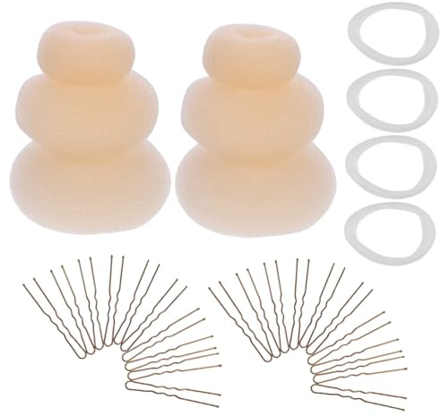 BAZEITFLOW 2sets Hair DIY Hair Accessories Donut Bun Makers for Quick for Parties and Daily Use
