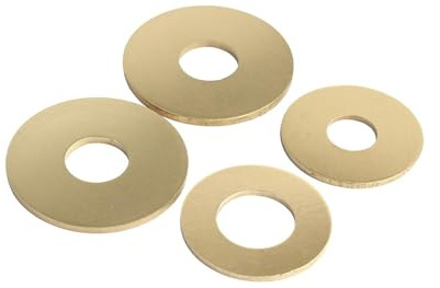 LDHNFBYV Rondelle Plate en Laiton Massif et cuivre M2 M2,5 M3 M4 M5 M6 M8 M10 M12 M14 M16 M18 M20(M3x7x0.5-100pcs)