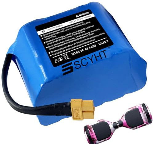 SSCYHT 6s 25.2v, 6S 25,2V Hoverboard-Akku, 7S 29,4V Lithium-Ionen-Akkupack (4Ah/4000mAh) – Ersatzteil für Balance-Cars