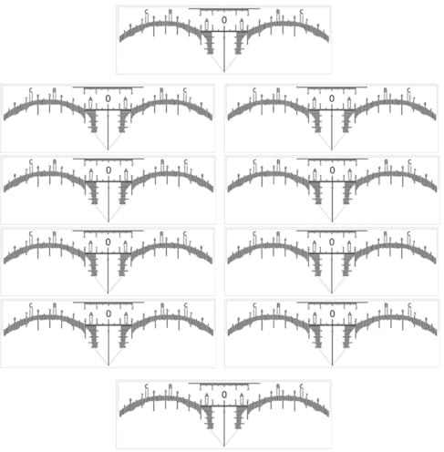ibasenice Règle à Sourcils Jetable Blanche Assistance et Positionnement Professionnel des Sourcils en Pvc 10pcs Outil Pratique pour Maquillage pour Tatouage