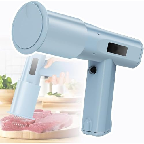 Batticarne elettrico, portatile, con 13 aghi in acciaio inox, ricaricabile, facile da pulire, perfetto per intenerire carne, barbecue, marinata