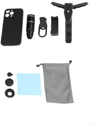 Teleobiettivo 22X per iPhone e smartphone, zoom ottico HD con treppiede, struttura in metallo, per fauna selvatica e sport (per 16 Pro Max)