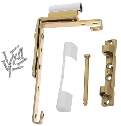 CORHAD Carbon Steel Window Sash Hinges Replacement with Screws and White Cover Caps, Versatile Compatibility for Door and Window, Smooth Operation, Modern Sleek Design for Kitchen