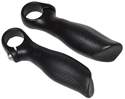 RXL SL 2 pcs Cuernos MTB de Carbono 22.2mm Pequeño Manillar Auxiliar MTB Extremo de Barra Ergonómica Cuernos Manillar MTB 3K Mate