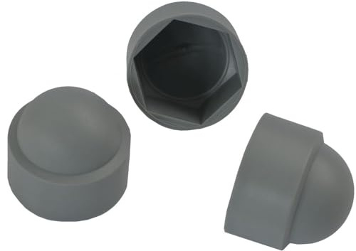 50 Stück - Sechskant Schutzkappe M20 - Schlüsselweite 30mm - Farbe grau - Abdeckkappe
