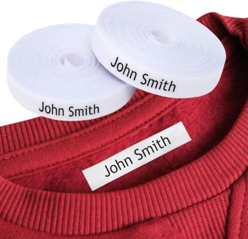 Personalised Clothing Labels - Thermo-Adhesive Iron-on Fabric Labels for Clothes Marking - Ideal for Children's School Uniform, Kids School - Customizable (200 Pack)