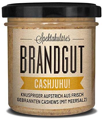 Brandgut - Spread - All Products for On-line Discounts - Brandgut Deutsche Aufstriche - CASHJUHU! Vegan - 160g - Art.-Nr.: 1008