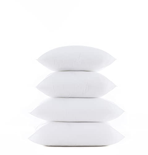 Todocama – Pack Ahorro 4 Unidades de Relleno de cojín con Fibra Hueca siliconada de Alta recuperación, mullidos e hipoalergénicos Cojines de sofá o de Cama. (Pack 4 Rellenos de 30x50 cm)
