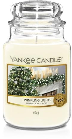 Yankee Candle Duftkerze im Glas (groß) | Twinkling Lights | Brenndauer bis zu 150 Stunden