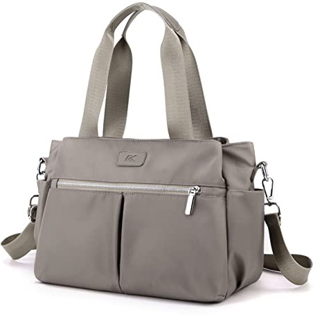 DOURR Hobo Sacs à main en toile pour femme, sac à main fourre-tout multi-compartiments, sacoche de taille moyenne | Sacs à main pratiques en toile, grande capacité, fourre-tout quotidien pour voyage, travail