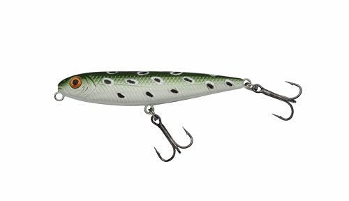 Berkley Pulse Slurp Angelköder, schwimmender Topwater-Köder, oberflächenharter Köder für Barsch, Wolfsbarsch, Köderfisch-Imitation, Salzwasser- und Süßwasser-Raubfischangeln, Mehrere Farben und Größen