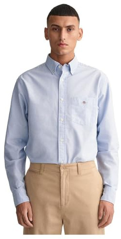 GANT Reg Oxford skjorta för män, ljusblå, XL
