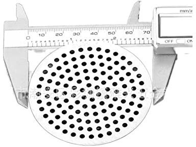 YLWX Tapa De Desagüe De Suelo De Acero Inoxidable Redondo Tapa De Desagüe De Baño Recoge Pelo Cuadrado Tapa Desague Ducha (Color : Round 70mm, Size : *2)