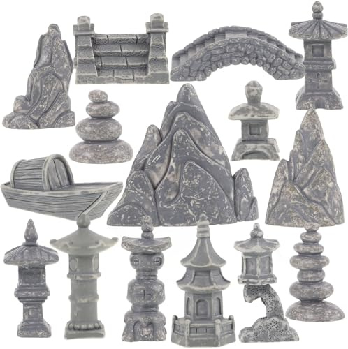 SUPVOX Mini Pagode Rocaille Décorative en Résine 4.9X4.5X2 Cm pour Jardin Zen Micro Paysage Et Décoration De Table De Sable
