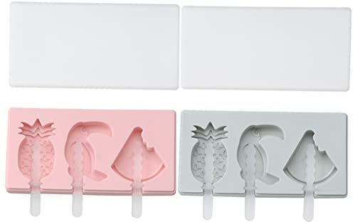 Cabilock Bandeja De Postres 2 Juegos moldes de frutas manual moldes para piruletas molde para helados ice cream mold molde de helado fabricante de paletas paleta de hielo Bandeja de hielo