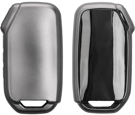 kwmobile Schlüsselhülle für Kia 3-Tasten Smart Key Autoschlüssel Hülle - Autoschlüssel Schlüssel Hülle aus TPU Silikon - Schlüsselschutz Gehäuse in Schwarz Schwarz