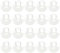 20Pcs Child Safety Plug Socket Covers - Baby Proof Electrical Outlet Protectors, White, 2 & 3 Hole Design, Easy Installation for Home & Office