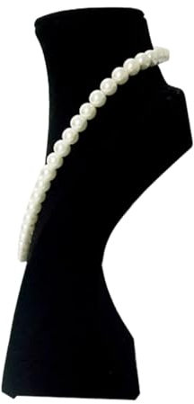 Schmuckbüste Schwarzes Samt-Mannequin-Set, 3-teilig, Holzregal, Regal, Porträt, Schmuck, Halskette, Anhänger, Display, Requisite, Büste, Ständer, Halter for Halskette Samt Schmuckständer Für Halskette