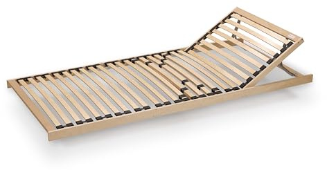 Lattenrost 80x200cm | fertig montiert | Kopfteil verstellbar | Härte-Regulierung | zum Klappen | Made in Germany | direkt vom Hersteller
