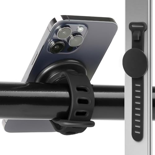 Stroller Phone Holder for Magsafe iPhone 17 16 15 14 13 12 Steering Wheel Phone Mount for Peloton, GYM, Treadmill, Wrist, Shopping Golf Carts, Bikes, Magnetic Mount Adapter Accessories for All Phones
